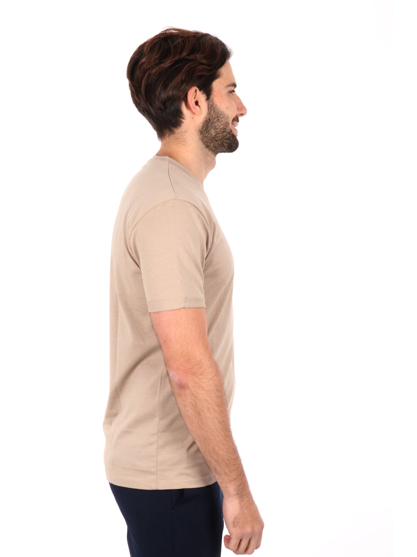 T-SHIRT CON TASCHINO GIANNI LUPO UOMO CAMEL