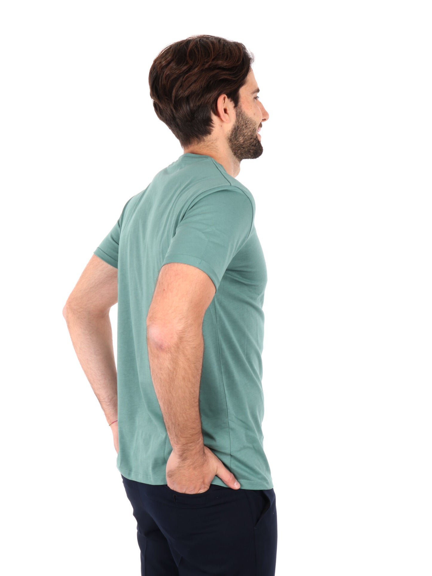 T-SHIRT CON TASCHINO GIANNI LUPO UOMO SALVIA
