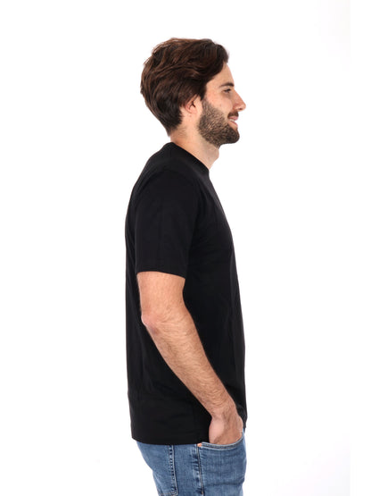 T-SHIRT GIANNI LUPO UOMO NERO