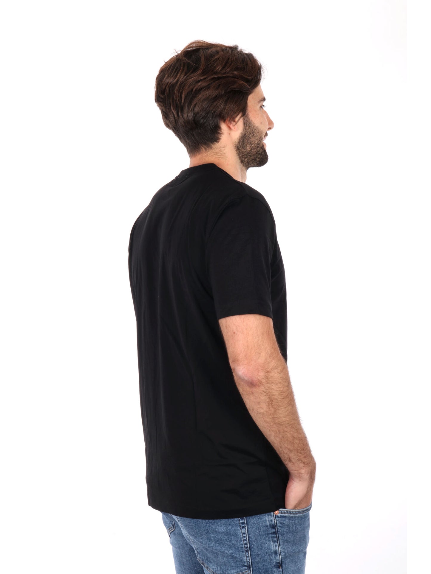 T-SHIRT GIANNI LUPO UOMO NERO