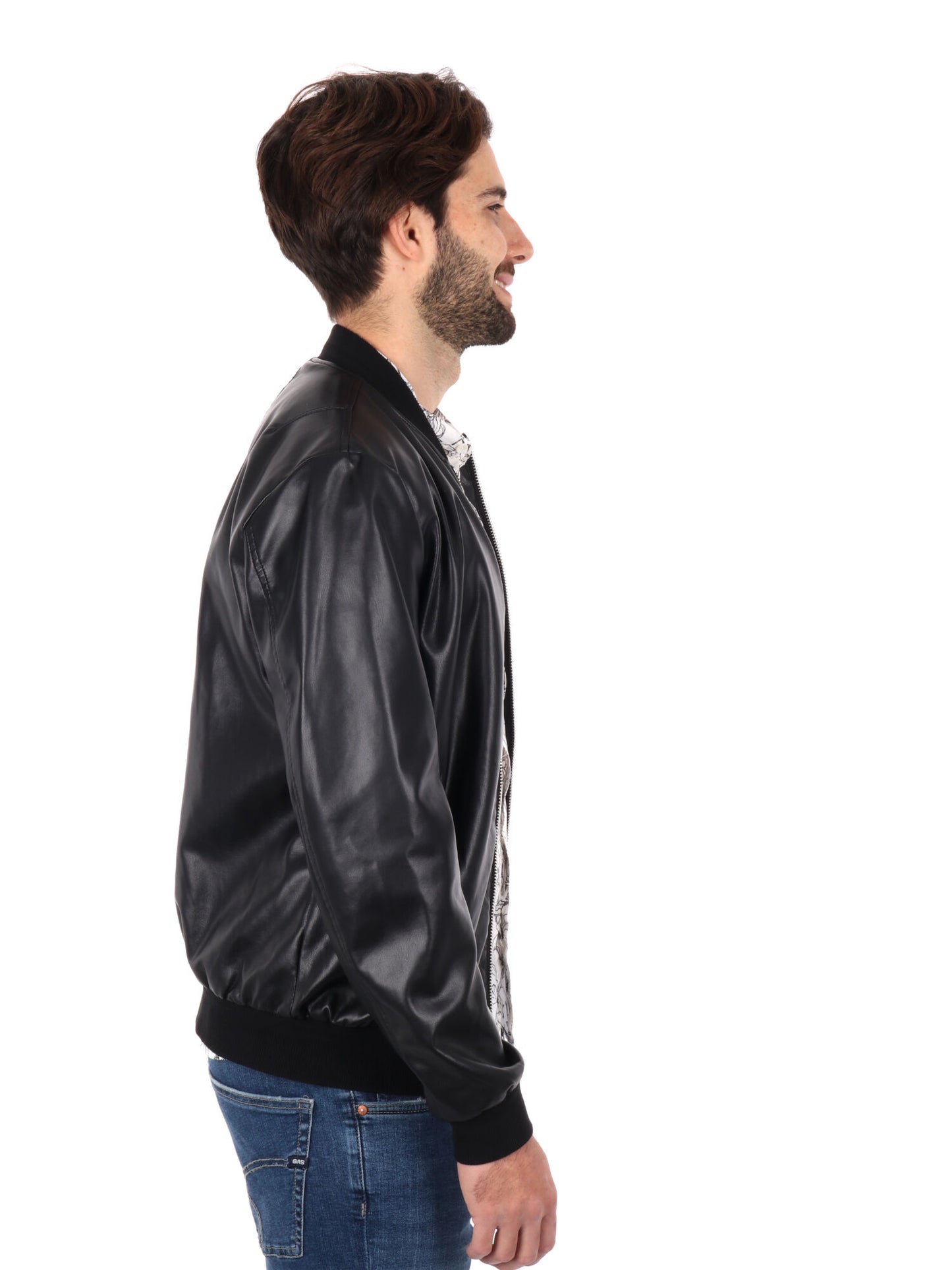 GIUBBINO BOMBER GIANNI LUPO UOMO NERO
