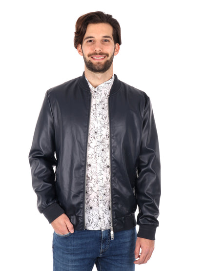 GIUBBINO BOMBER GIANNI LUPO UOMO BLU