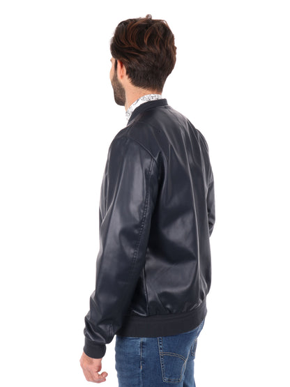GIUBBINO BOMBER GIANNI LUPO UOMO BLU