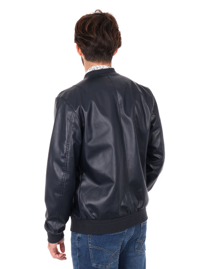 GIUBBINO BOMBER GIANNI LUPO UOMO BLU