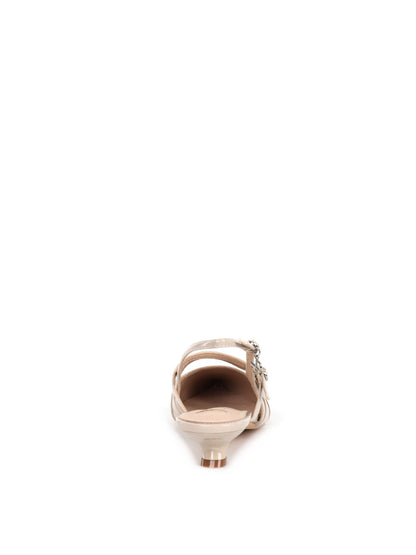 SLINGBACK BASSA IN VERNICE CLYO' DONNA BEIGE