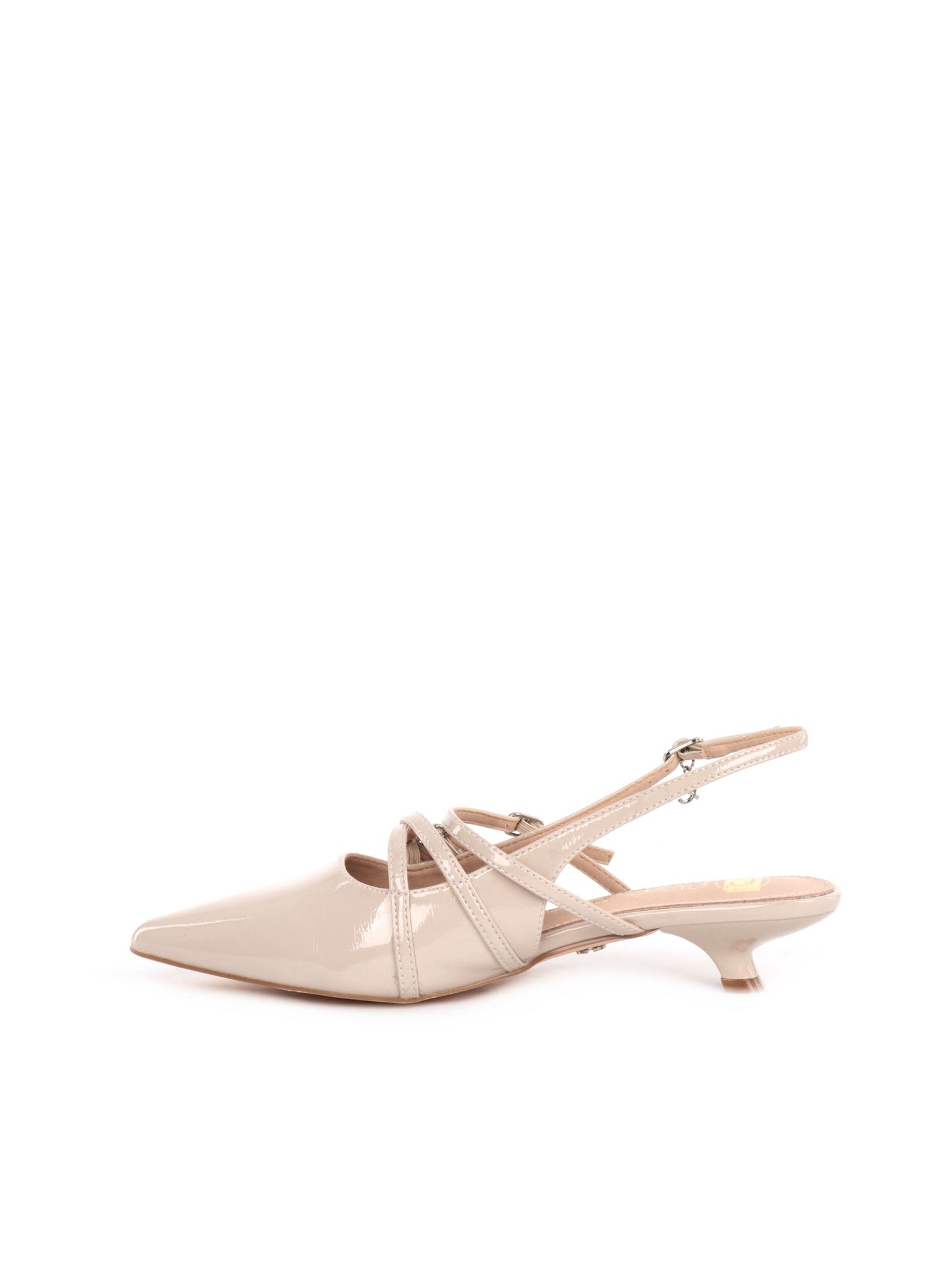 SLINGBACK BASSA IN VERNICE CLYO' DONNA BEIGE