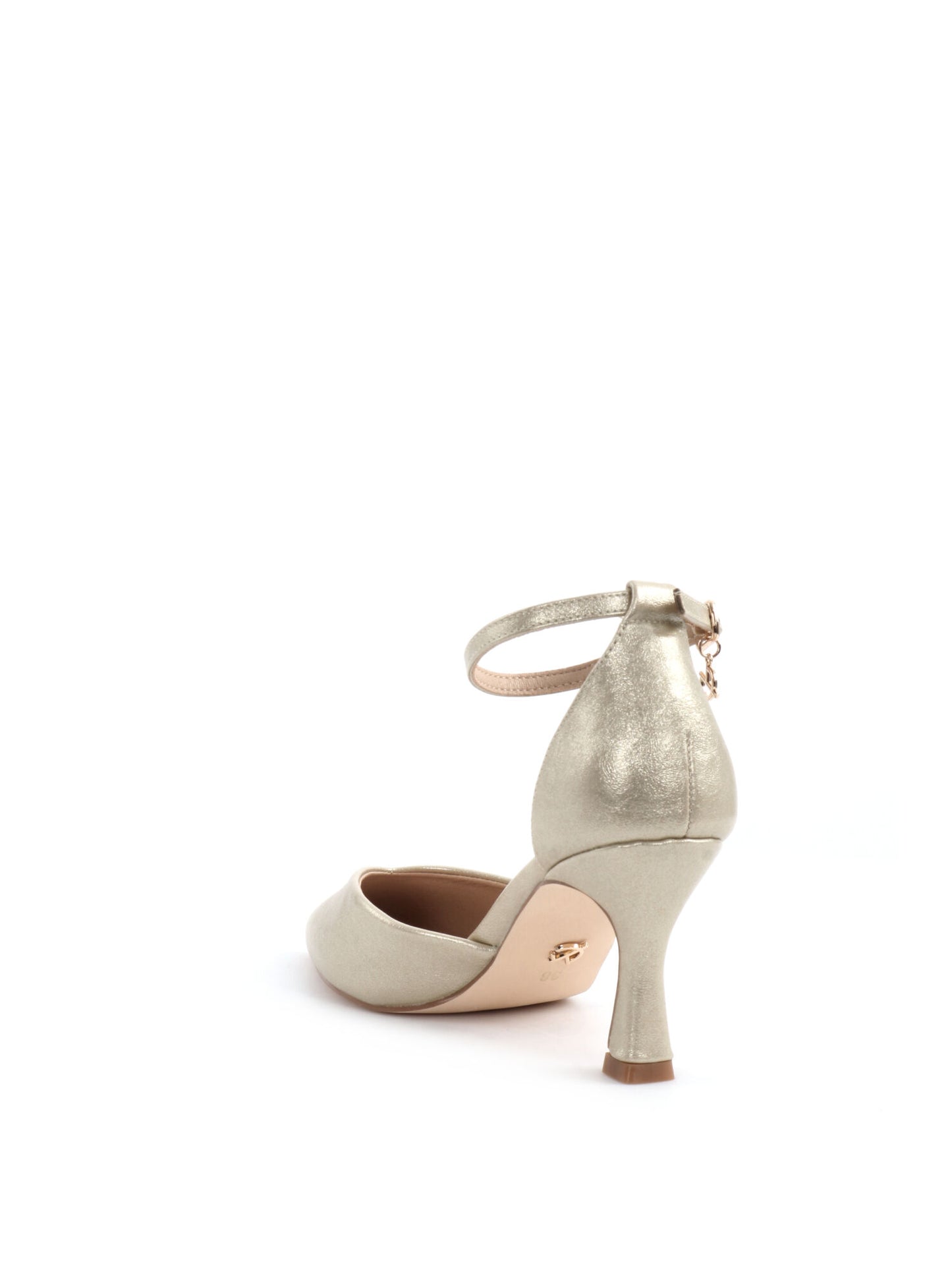 Décolleté oro eleganti da donna Clyo' con tacco rocchetto