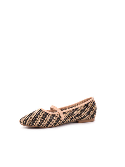 BALLERINA IN RAFIA CLYO' DONNA NERO BEIGE