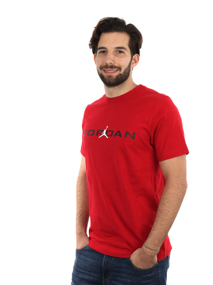 T-SHIRT GIROCOLLO JORDAN AIR DA UOMO ROSSO