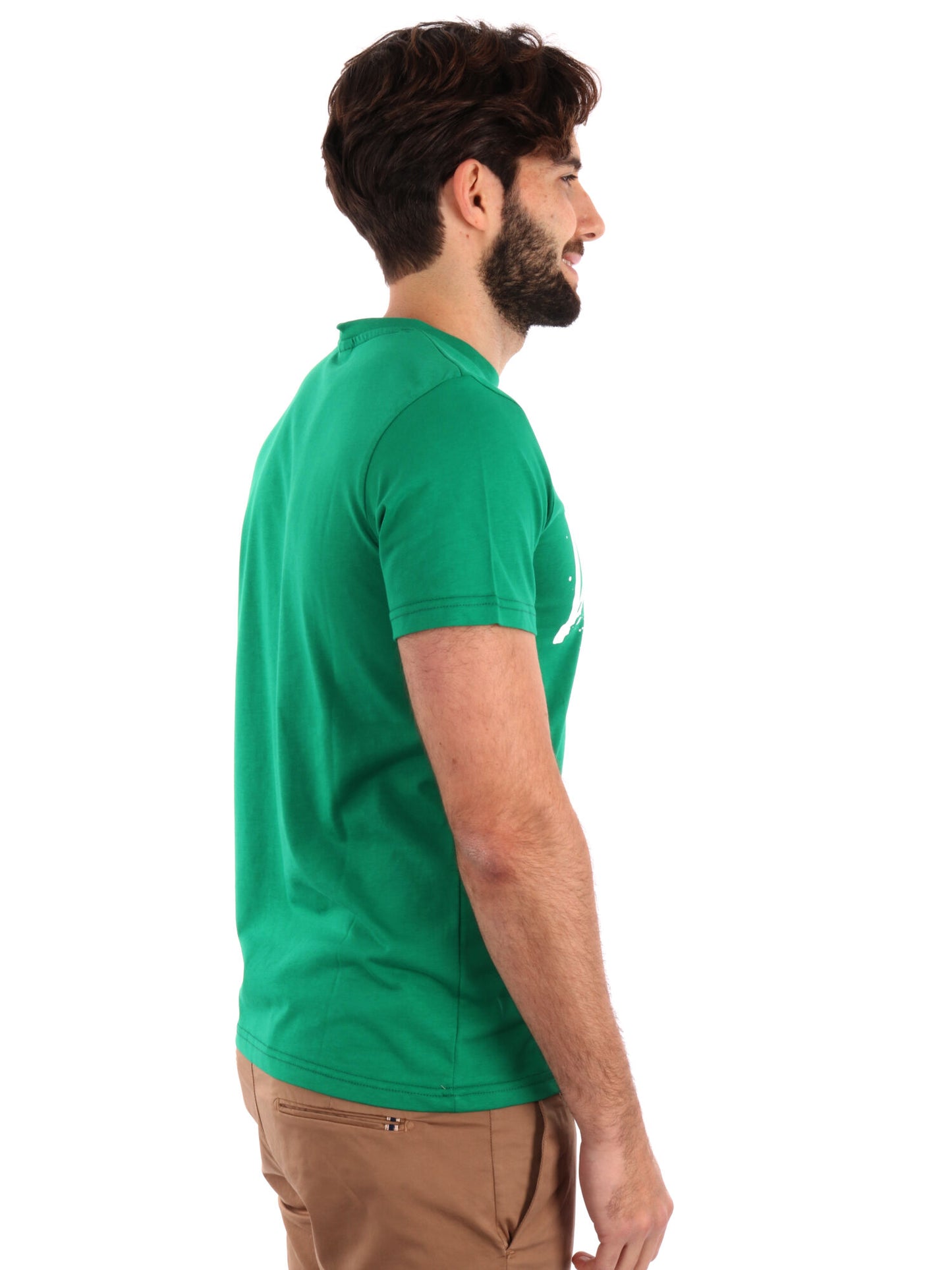 T-SHIRT LOGO SCHIZZI ICON UOMO VERDE