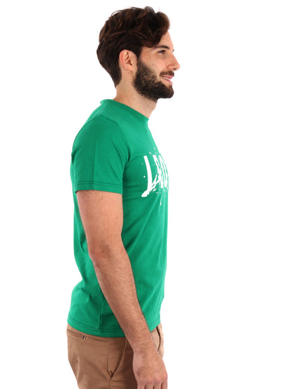 T-SHIRT LOGO SCHIZZI ICON UOMO VERDE