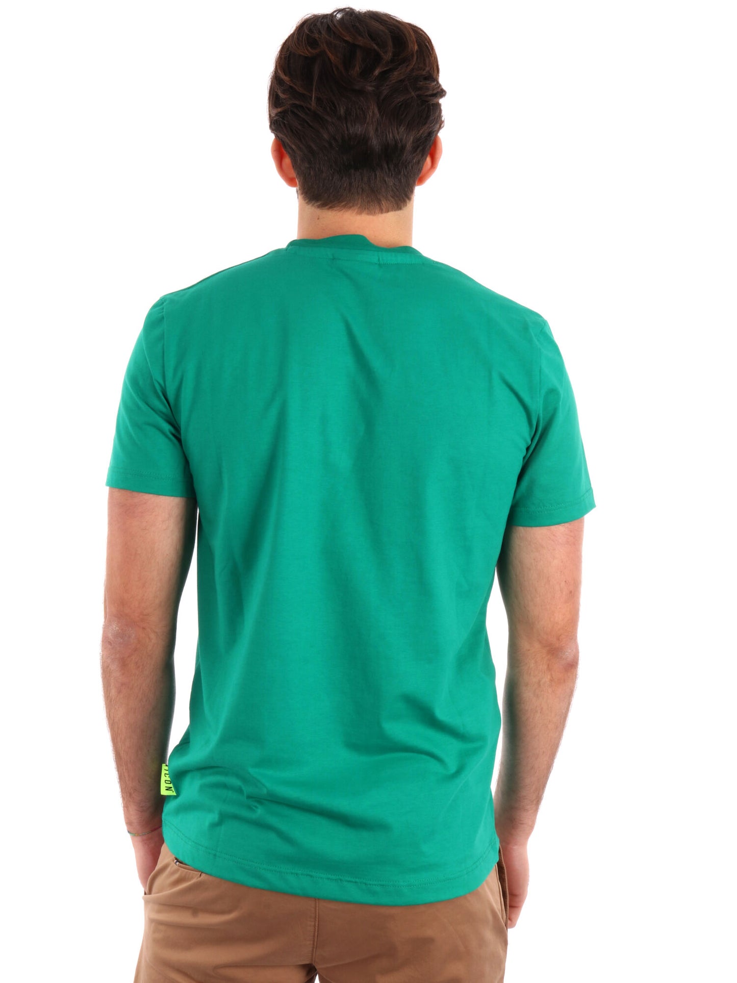T-SHIRT BASIC CON MAXI LOGO ICON UOMO VERDE