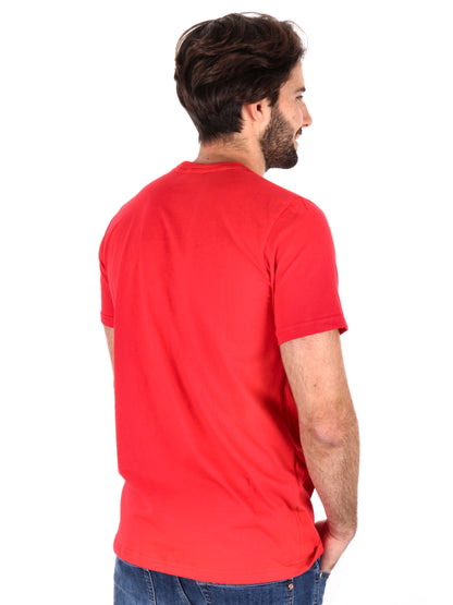 T-SHIRT LOGO SCHIZZI TRASVERSALE ICON UOMO ROSSO