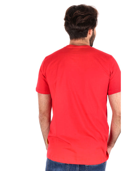 T-SHIRT LOGO SCHIZZI TRASVERSALE ICON UOMO ROSSO
