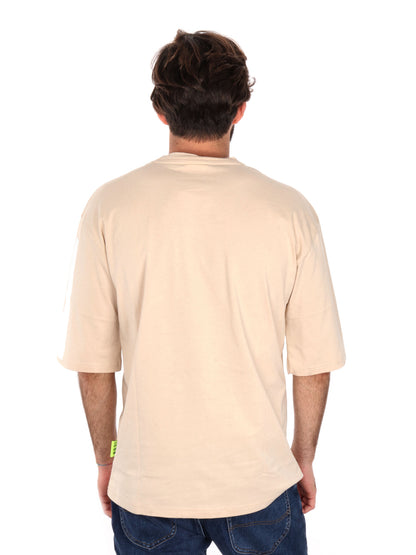T-SHIRT MAXI LOGO ICON UOMO AVORIO