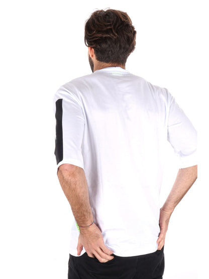 T-SHIRT MAXI LOGO ICON UOMO BIANCO