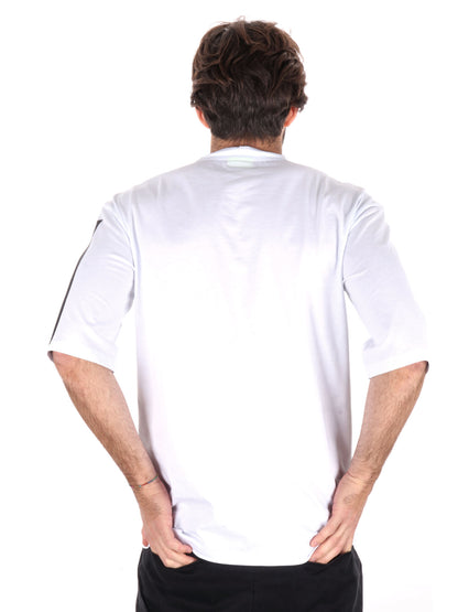 T-SHIRT MAXI LOGO ICON UOMO BIANCO