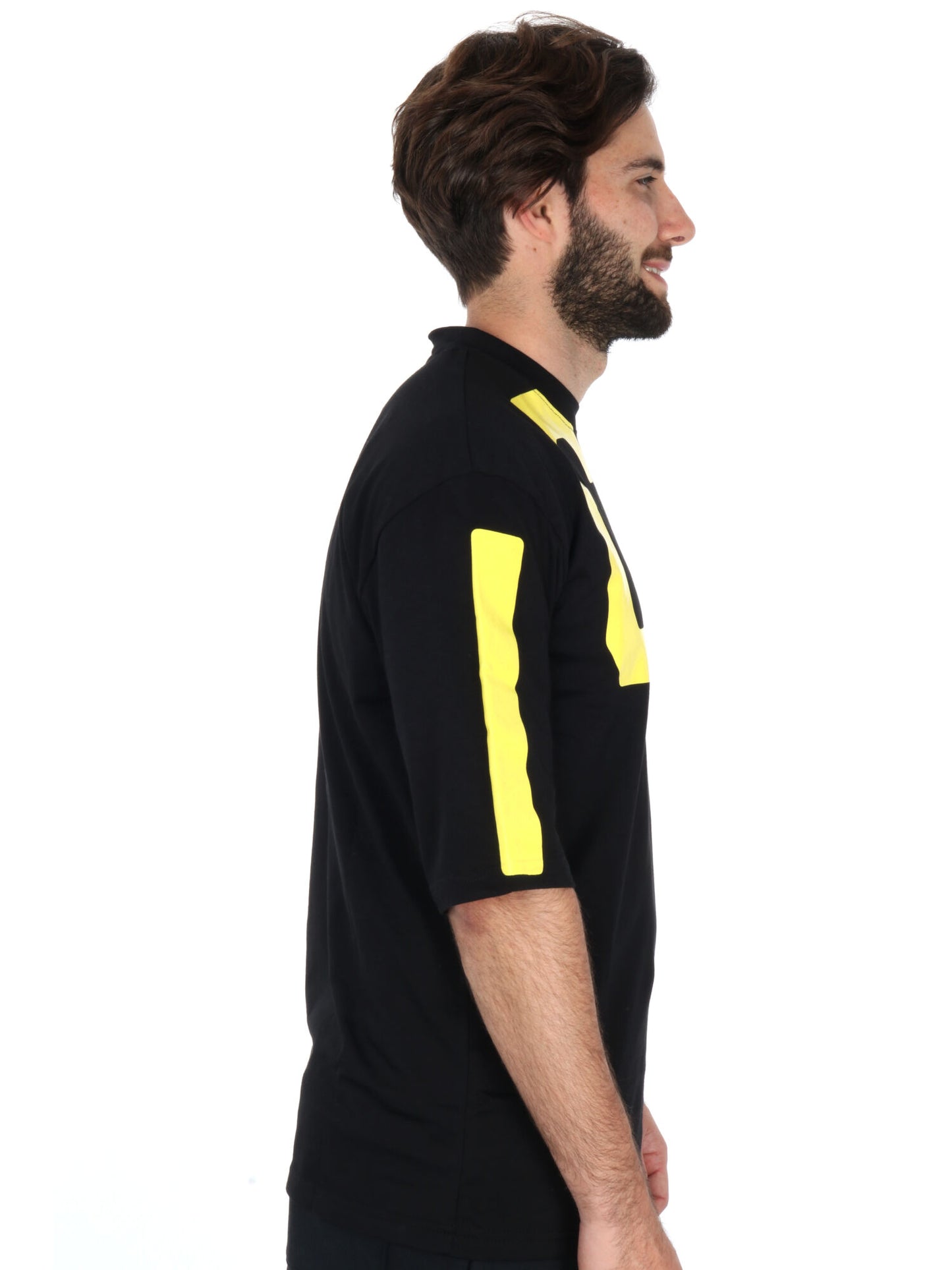 T-SHIRT MAXI LOGO ICON UOMO NERO-BIANCO