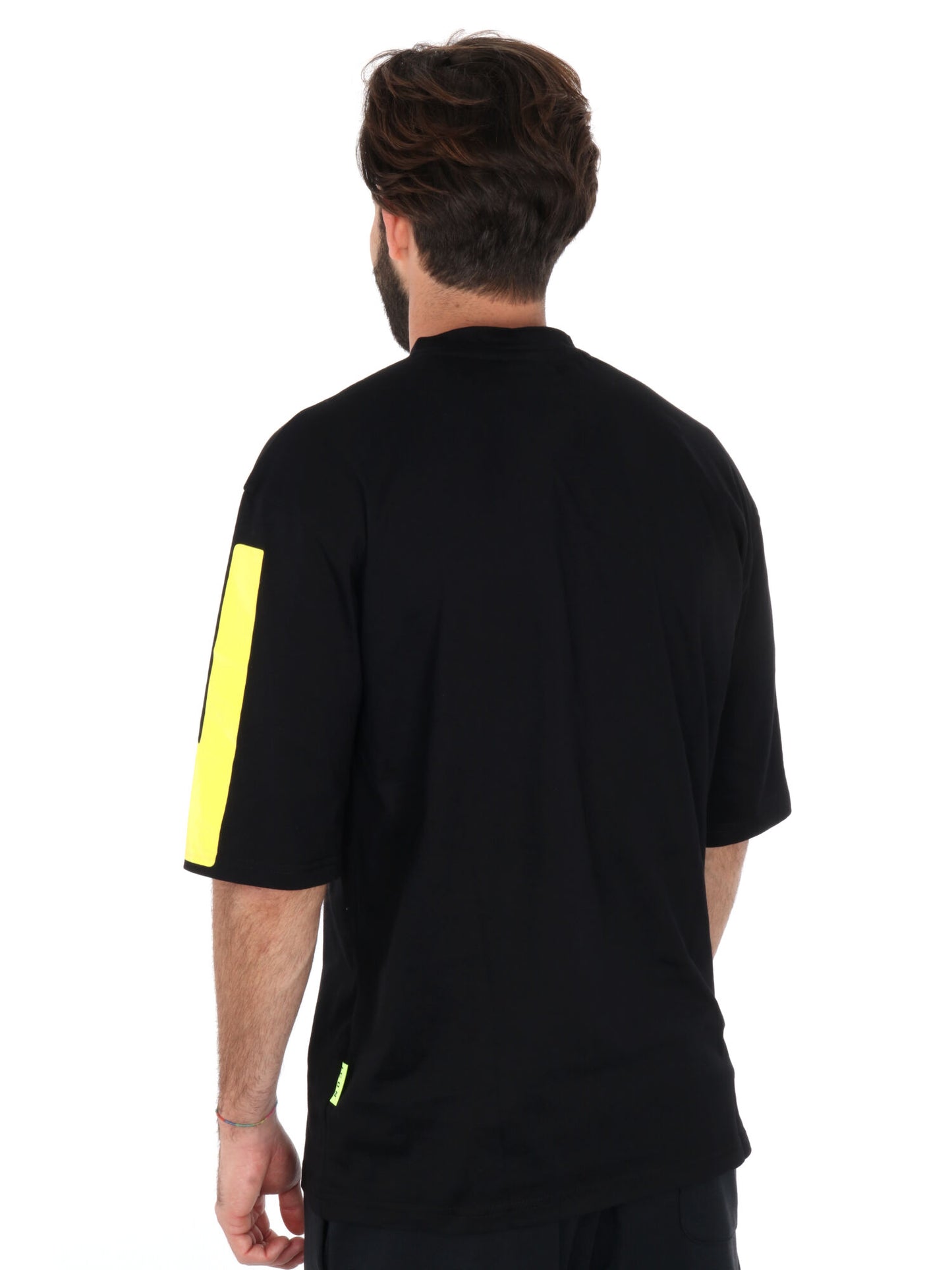 T-SHIRT MAXI LOGO ICON UOMO NERO-BIANCO