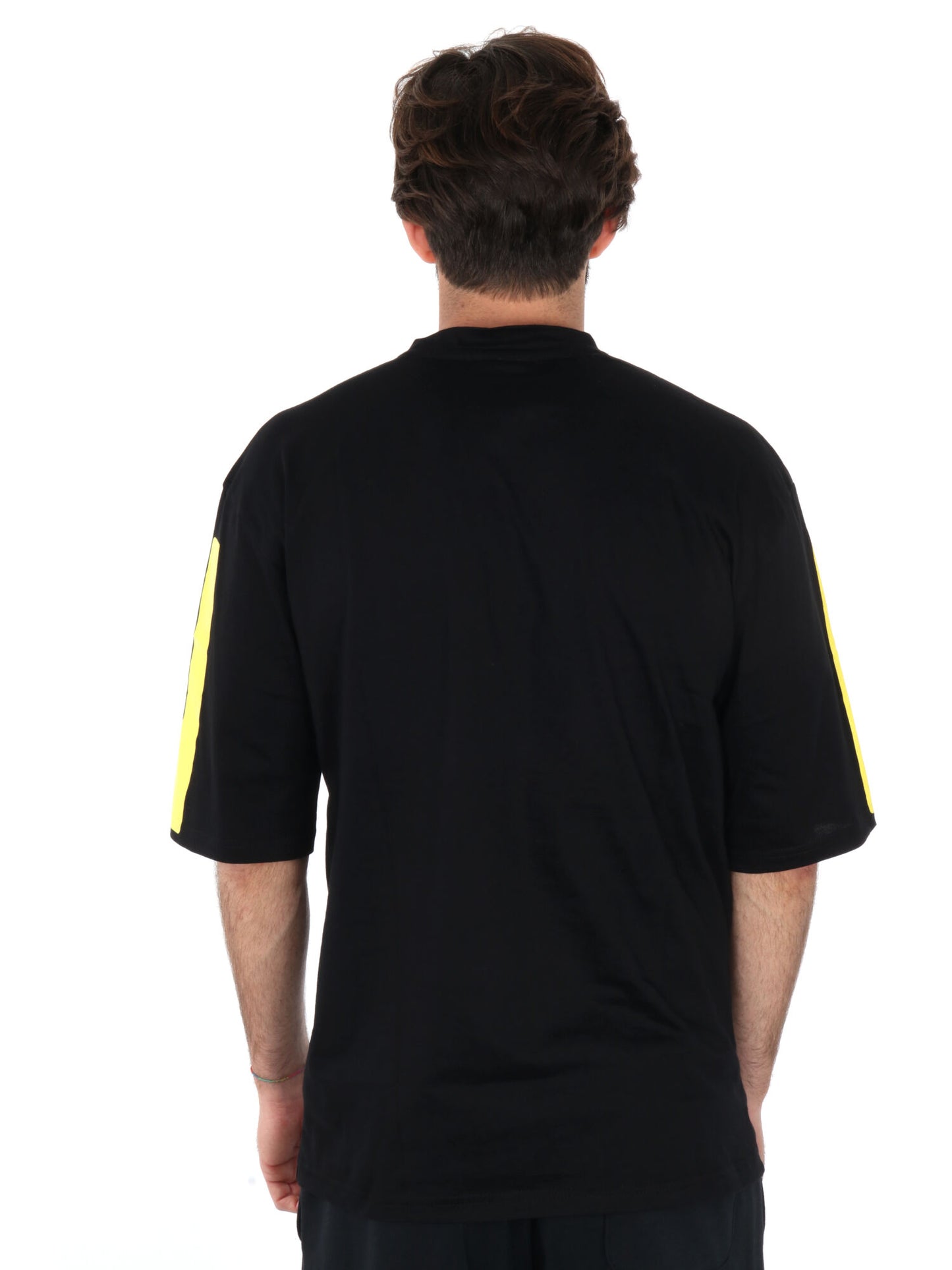 T-SHIRT MAXI LOGO ICON UOMO NERO-BIANCO