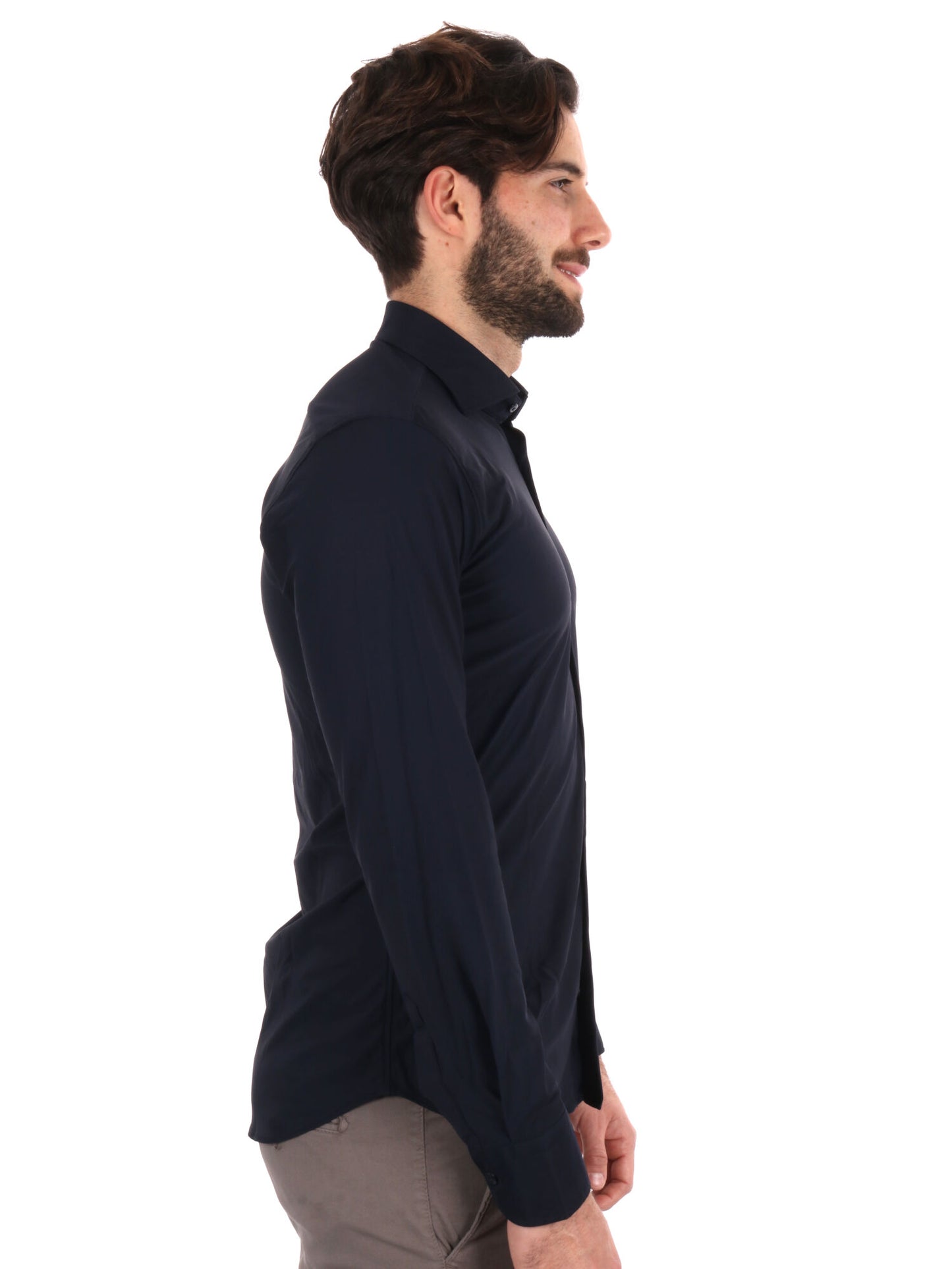 CAMICIA PERFORMANCE OXFORD FB UOMO BLU