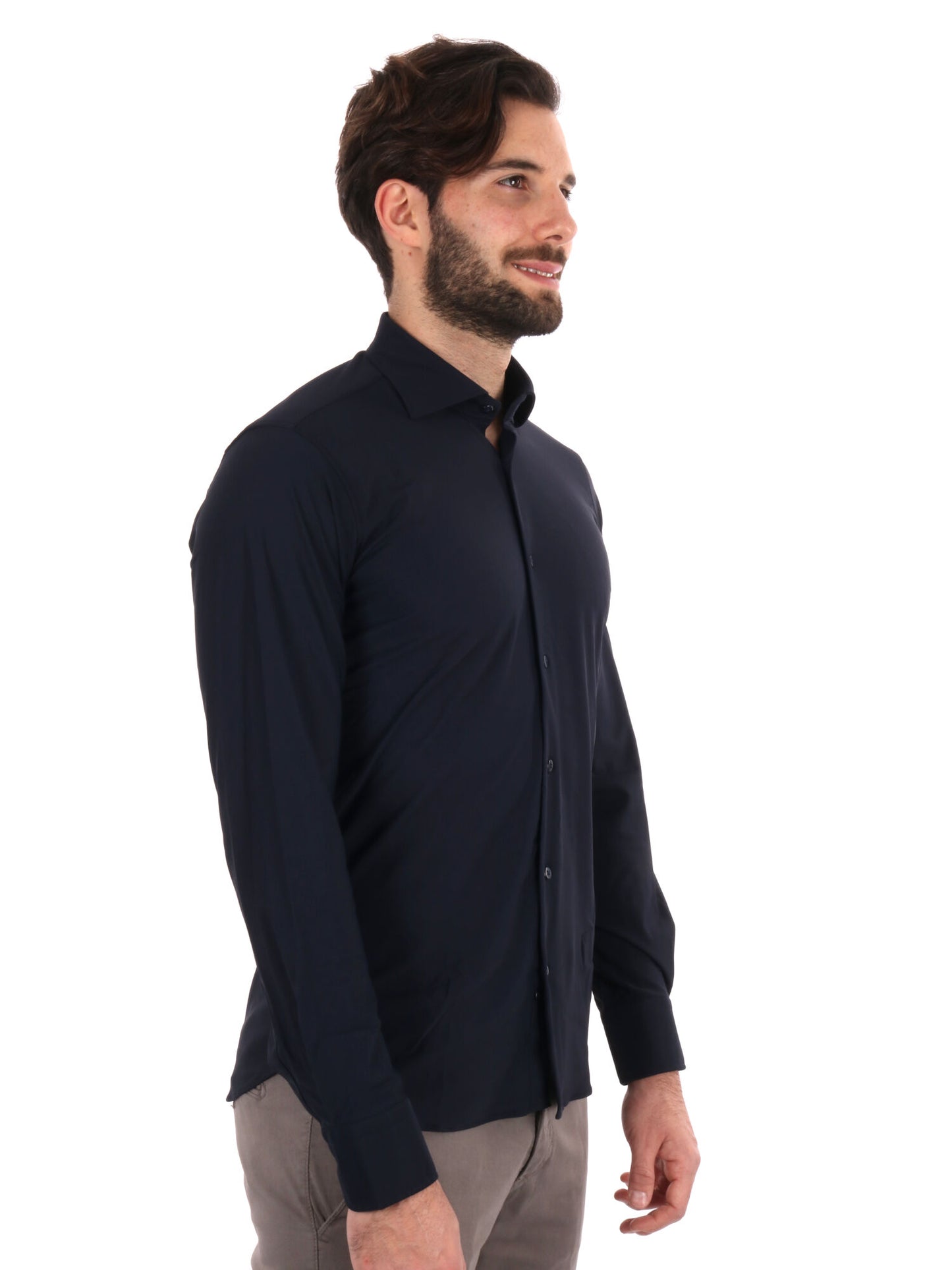 CAMICIA PERFORMANCE OXFORD FB UOMO BLU