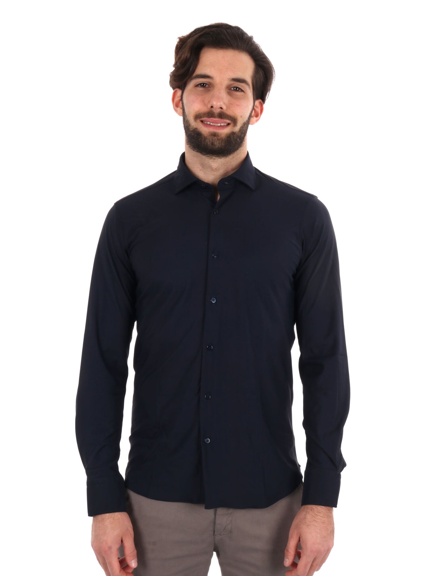 CAMICIA PERFORMANCE OXFORD FB UOMO BLU