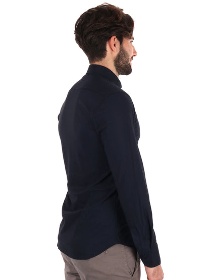 CAMICIA PERFORMANCE OXFORD FB UOMO BLU