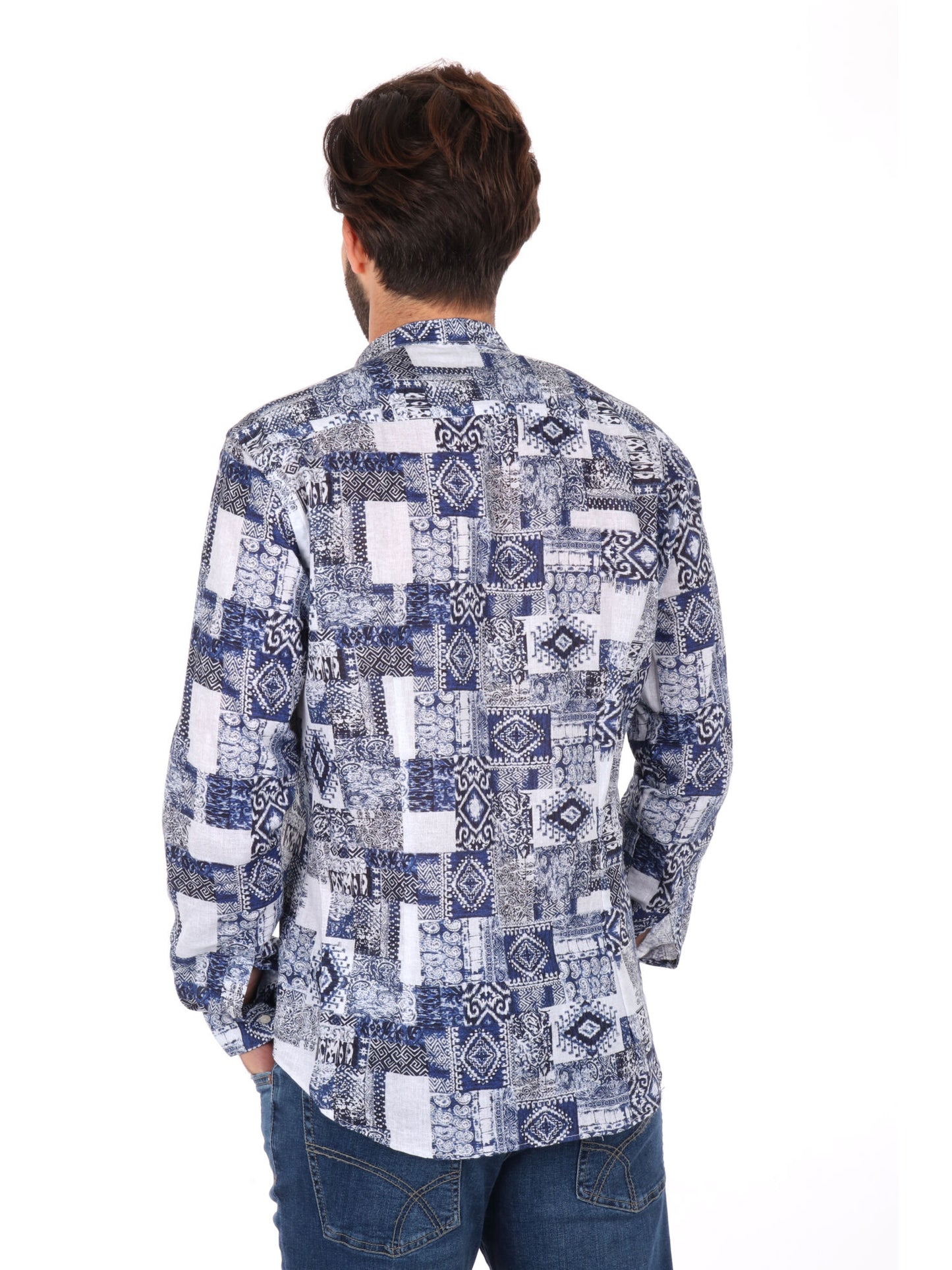 CAMICIA COLLETTO COREA ISPICA FB UOMO BLU