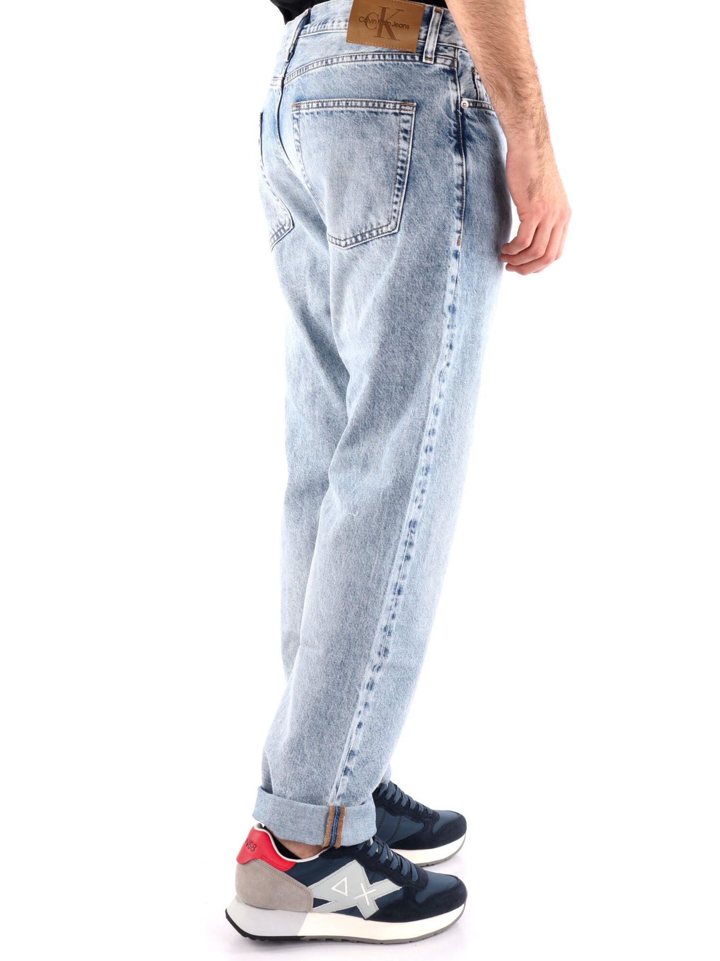 DENIM STANDARD STRAIGHT CALVIN KLEIN JEANS UOMO JEANS CHIARO