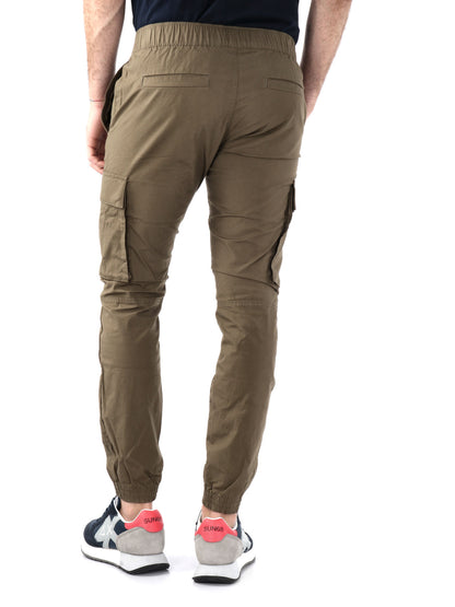 PANTALONI SKINNY CARGO CALVIN KLAIN JEANS UOMO VERDE MILITARE
