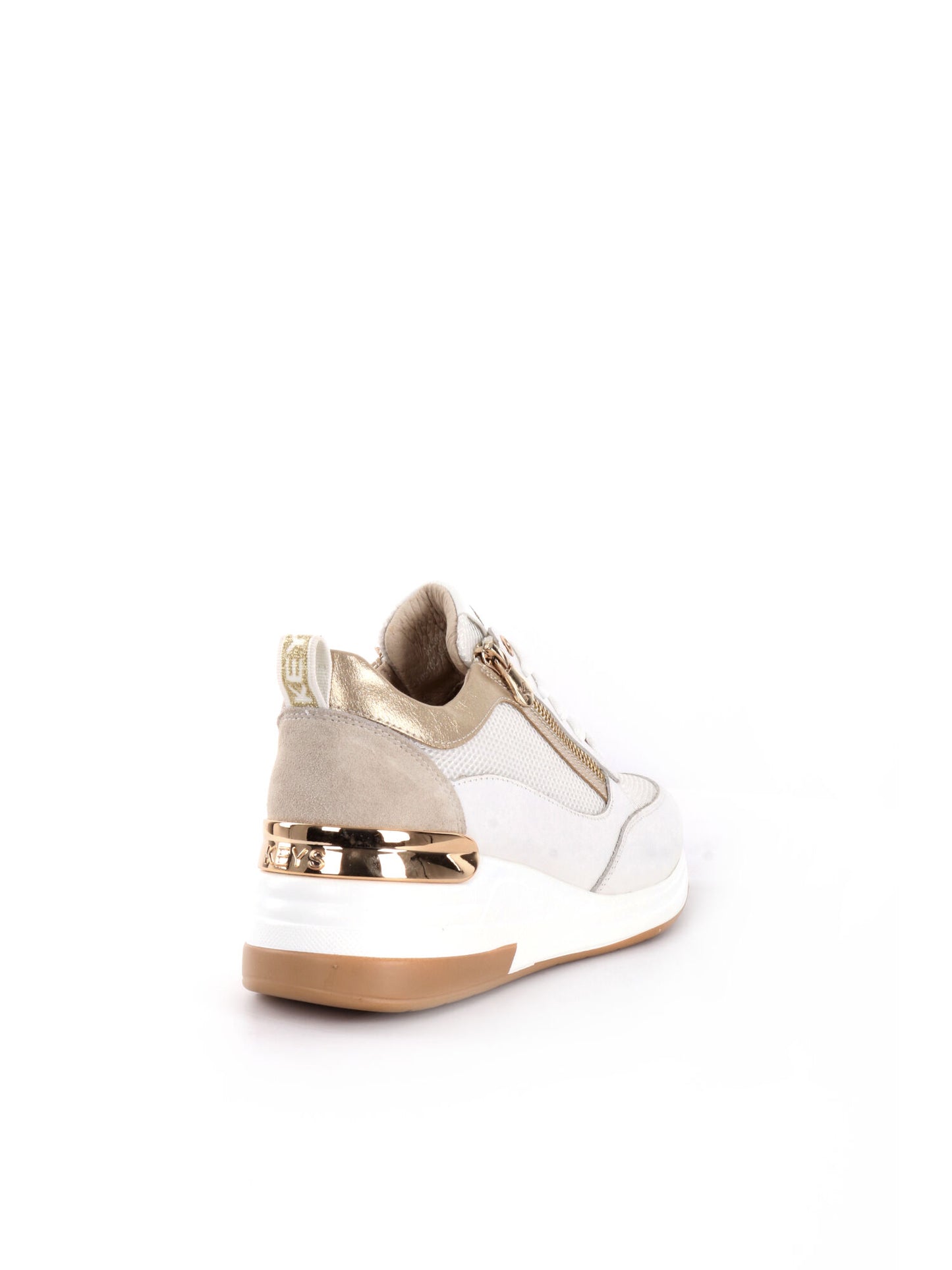 SNEAKERS CON ZEPPA SKY KEYS DONNA BIANCO ORO
