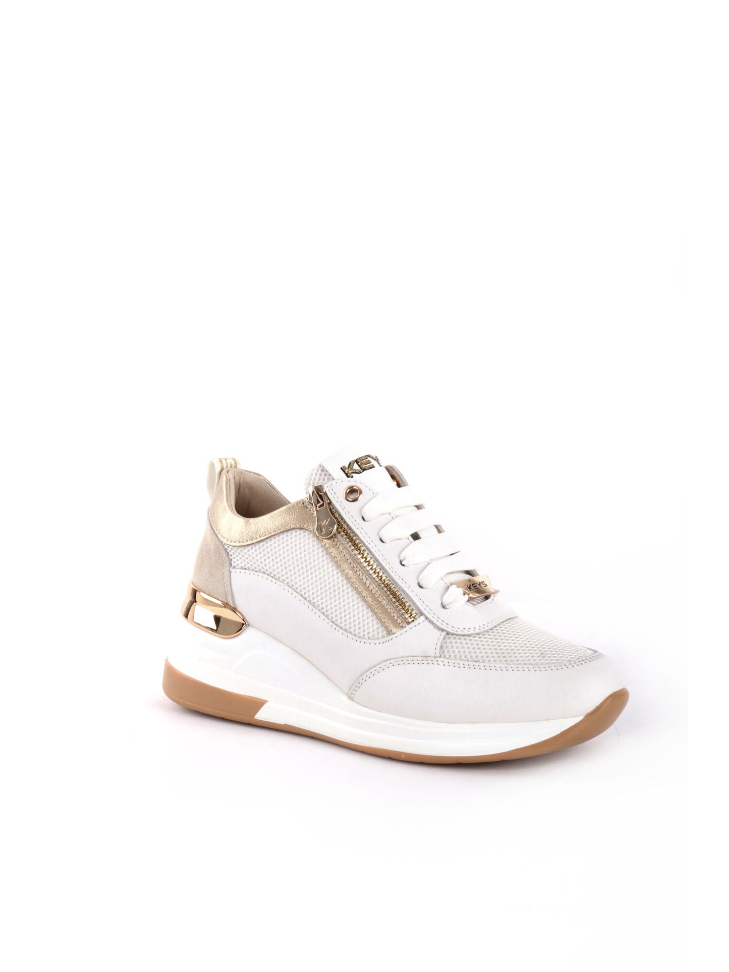 SNEAKERS CON ZEPPA SKY KEYS DONNA BIANCO ORO