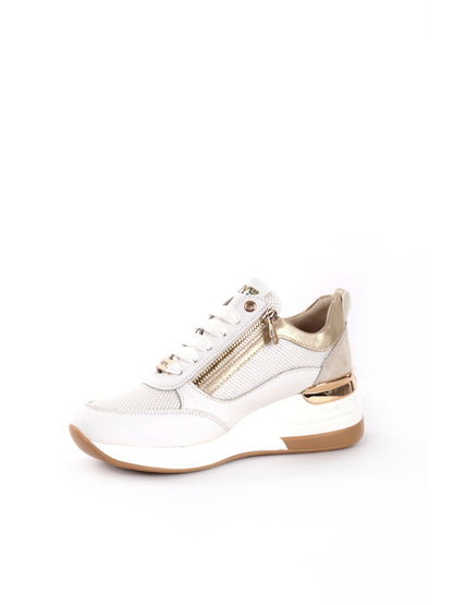 SNEAKERS CON ZEPPA SKY KEYS DONNA BIANCO ORO
