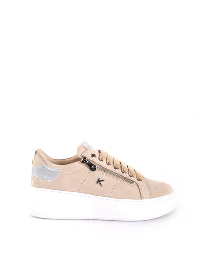 SNEAKERS CON ZIP VENUS KEYS DONNA BEIGE