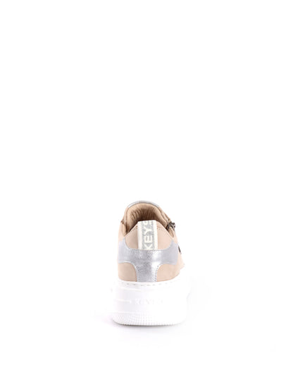 SNEAKERS CON ZIP VENUS KEYS DONNA BEIGE