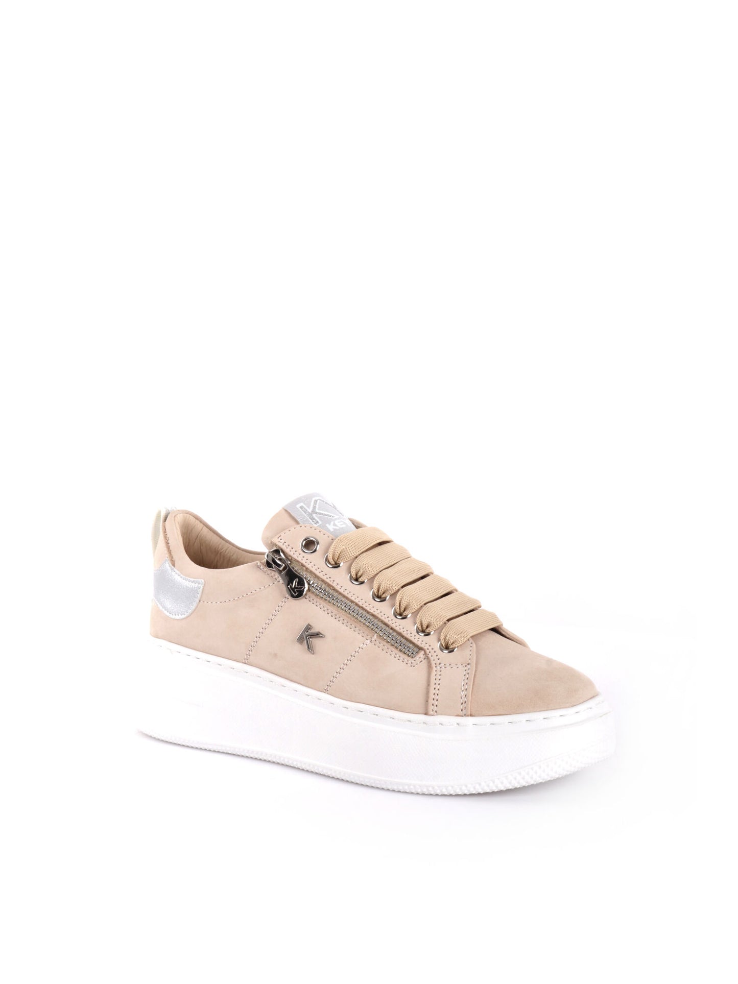SNEAKERS CON ZIP VENUS KEYS DONNA BEIGE