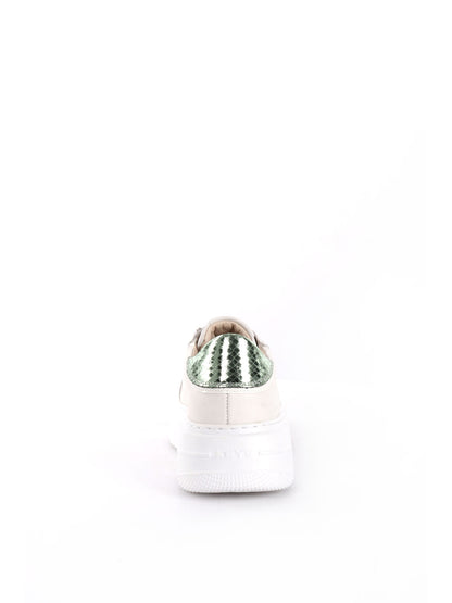 SNEAKERS PLATFORM CON CHARME VENUS KEYS DONNA BIANCO-VERDE