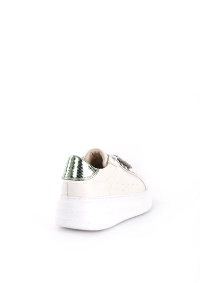SNEAKERS PLATFORM CON CHARME VENUS KEYS DONNA BIANCO-VERDE
