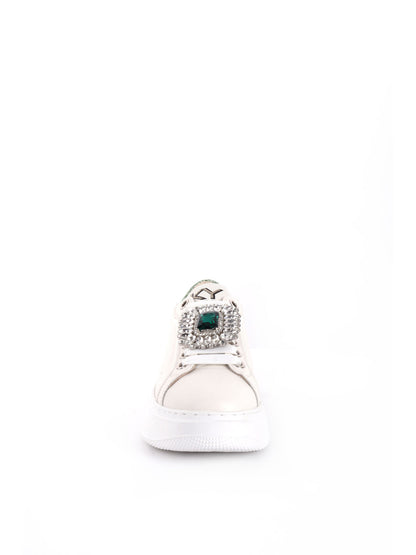 SNEAKERS PLATFORM CON CHARME VENUS KEYS DONNA BIANCO-VERDE