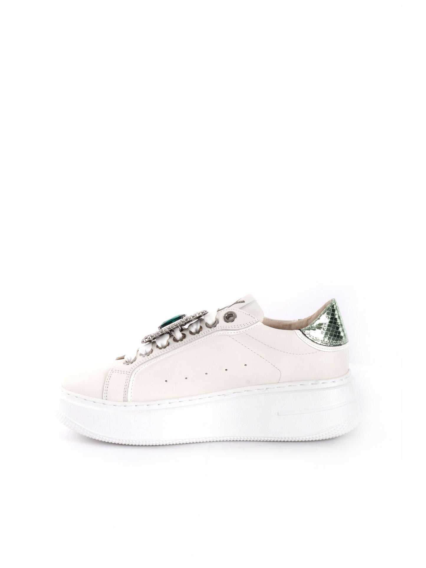 SNEAKERS PLATFORM CON CHARME VENUS KEYS DONNA BIANCO-VERDE