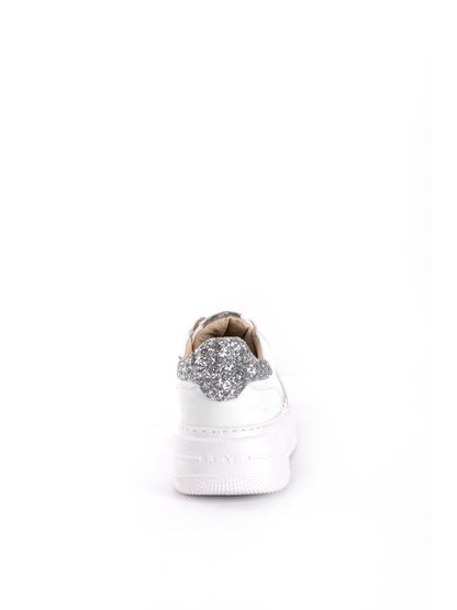 SNEAKERS PLATFORM VENUS KEYS DONNA BIANCO ARGENTO