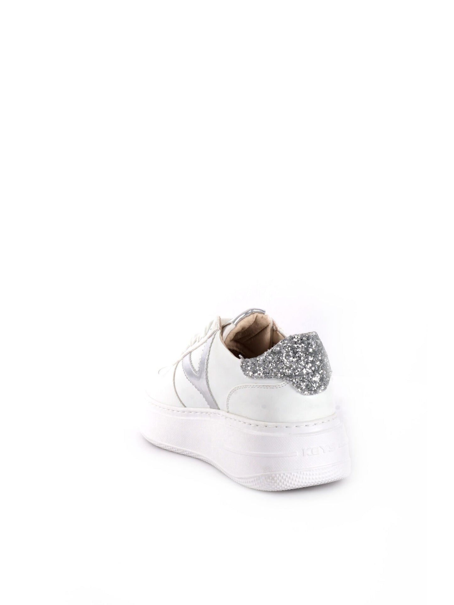SNEAKERS PLATFORM VENUS KEYS DONNA BIANCO ARGENTO