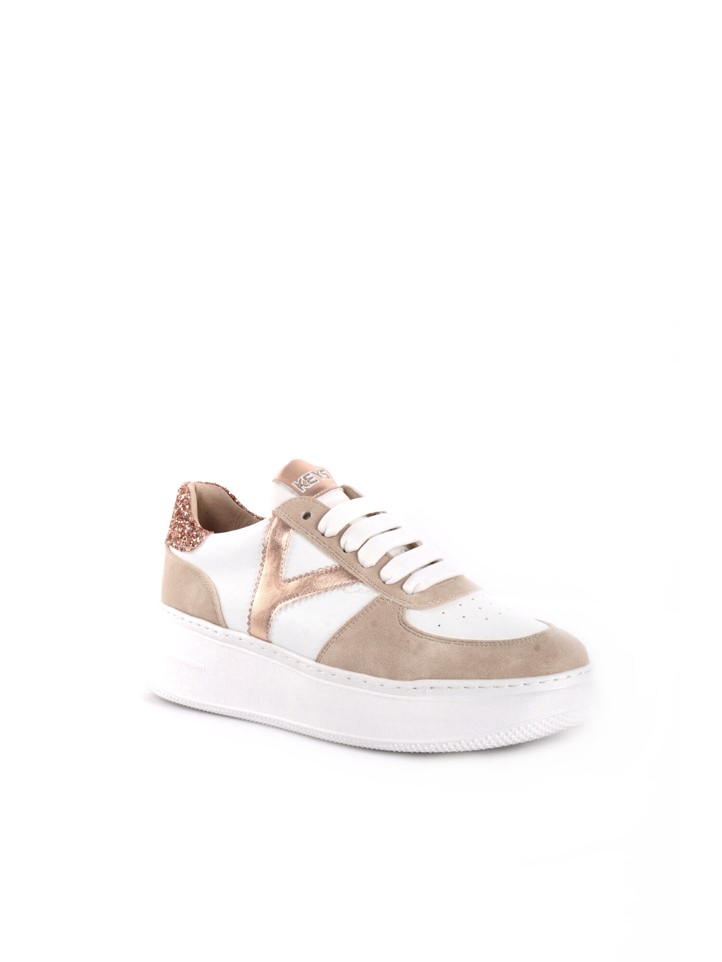 SNEAKERS PLATFORM VENUS KEYS DONNA BIANCO ROSA