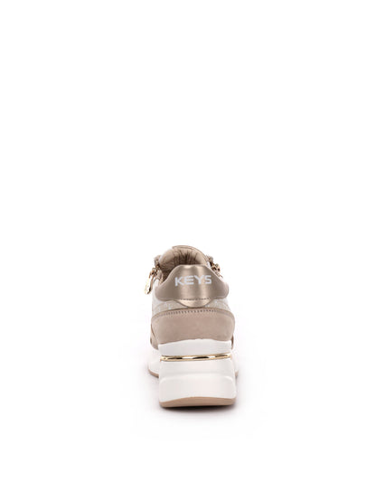 SNEAKERS CON ZEPPA ROSY KEYS  DONNA BEIGE