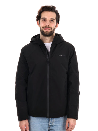 GIUBOTTO CON CAPPUCCIO TECNICO CALVIN KLEIN JEANS UOMO NERO