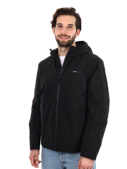 GIUBOTTO CON CAPPUCCIO TECNICO CALVIN KLEIN JEANS UOMO NERO