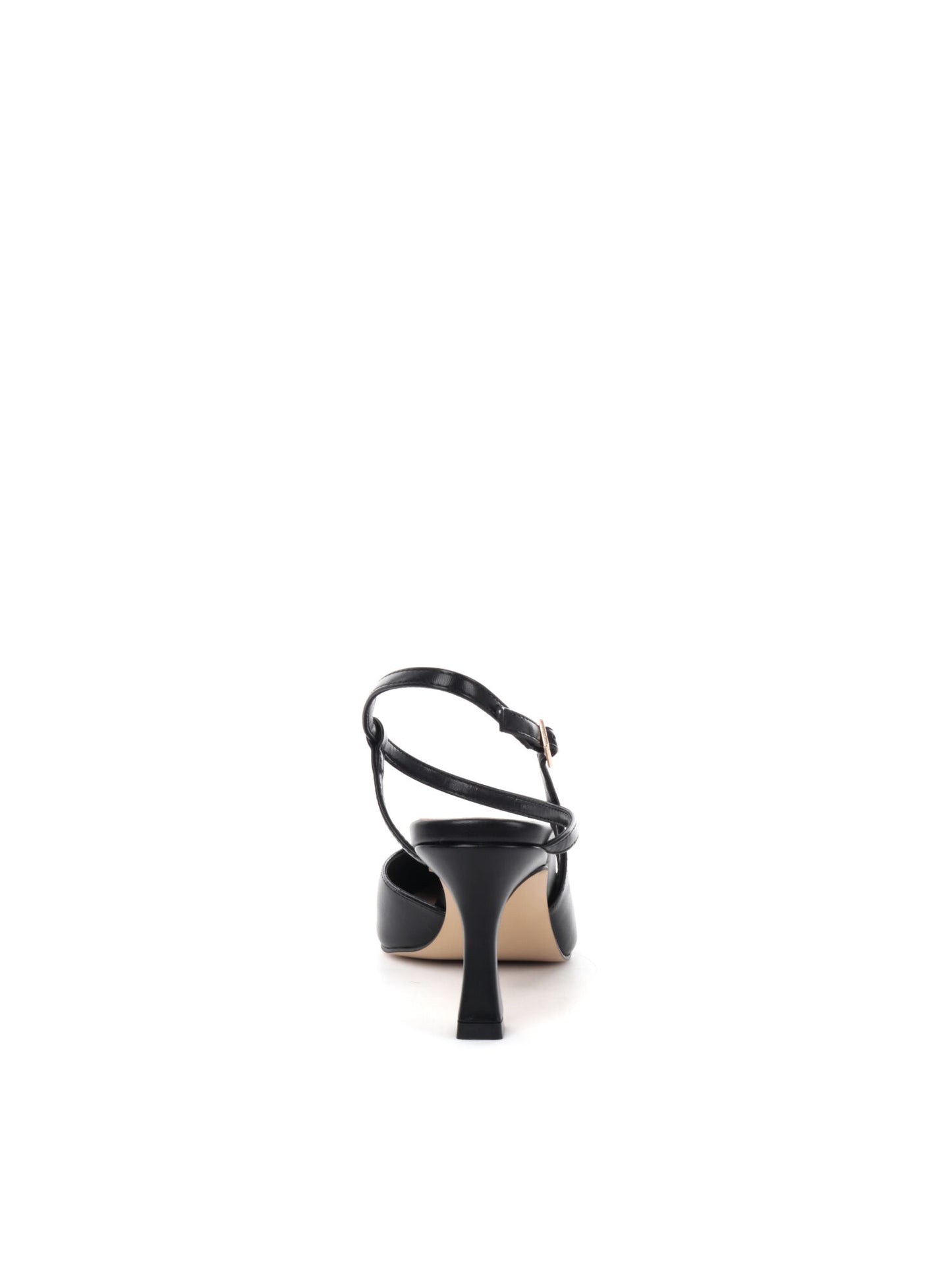 Queen Helena décolleté slingback con cinturino intrecciato da donna nero