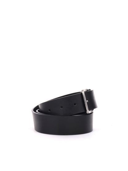 CINTURA IN PELLE CALVIN KLEIN JEANS NERO