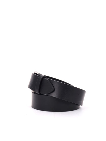 CINTURA IN PELLE CALVIN KLEIN JEANS NERO